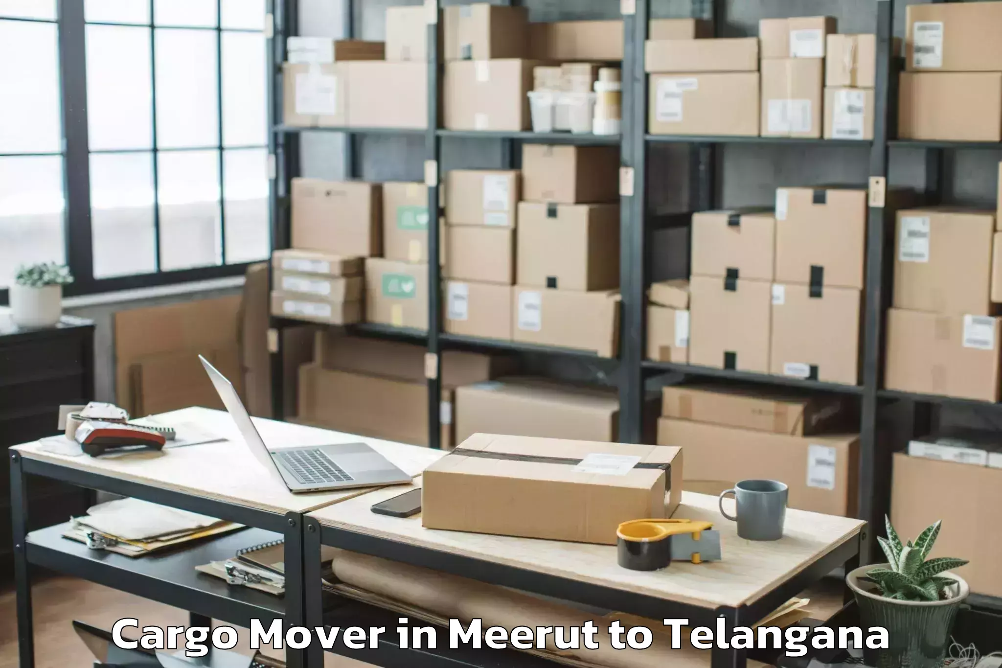 Efficient Meerut to Suriapet Cargo Mover